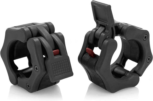 Olympic Barbell Collar 2 inch Quick Release Pair of Locking 2" Pro Weight Bar Plate Locks Clamp Clips for Workout Weightlifting Fitness Training