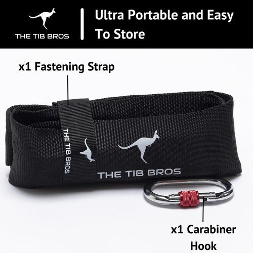 Tib Bros Premium Sled Strap- 8ft Long Belt for Backwards Sled Dragging, ATG Workouts