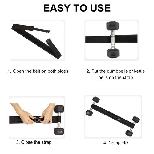 Hip Thrust Weight Belt - Effortless Use with Dumbbells, Kettlebells, or Plates for Effective Weighted Hip Thrust Exercises, Slip-Resistant Padding for Comfortable Workouts at the Gym, Home, or While