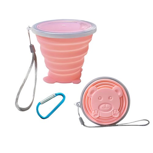 Collapsible Silicone Folding Cup - Lightweight Expandable Drinking Cup - Reusable Portable Mug For Travel, Camping, Hiking, Survival, Picnic, Beach, Holiday, Outdoor Sports