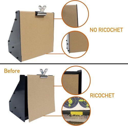 Highwild Bullet Trap Box Rated for .22/.17 Caliber (Rimfire Only) - Air Rifle Pellet Gun Targets - Paper Shooting Training Target for Indoor Outdoor