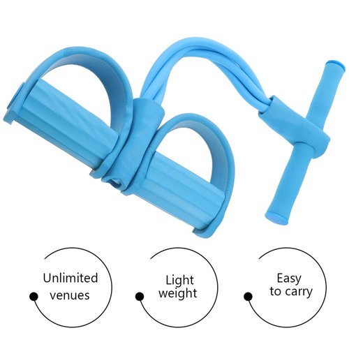 Pedal Tensioner with Resistance Bands for Home Workout Sit-up and Abdominal Training Equipment Fitness Exercise Tool for Legs and Arms