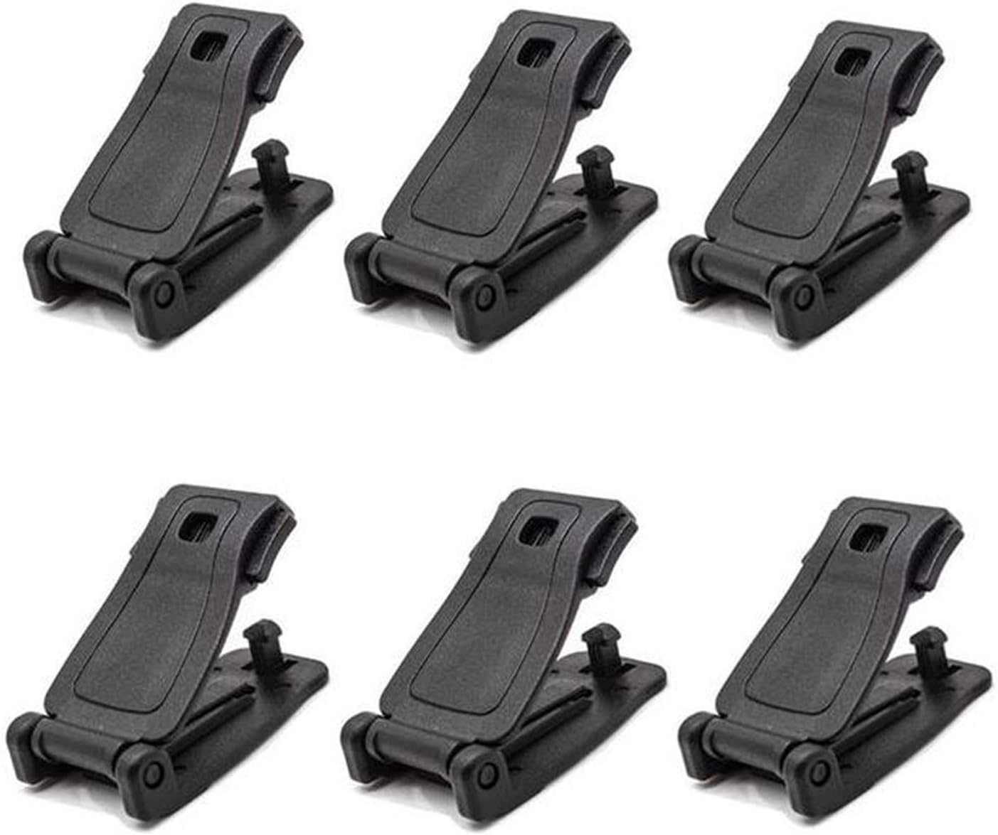 Jadedragon Multipurpose Tactical 360 Rotation D-Ring Clips/Locking Carabiner/Hydration Tube Clips/Elastic String Strap Management Tool for MOLLE Webbing Attachment Backpacks