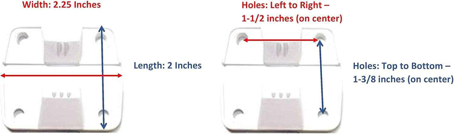 Aftermarket Coleman Cooler Replacement Hinges with Stainless Steel Screws (2 Pack)