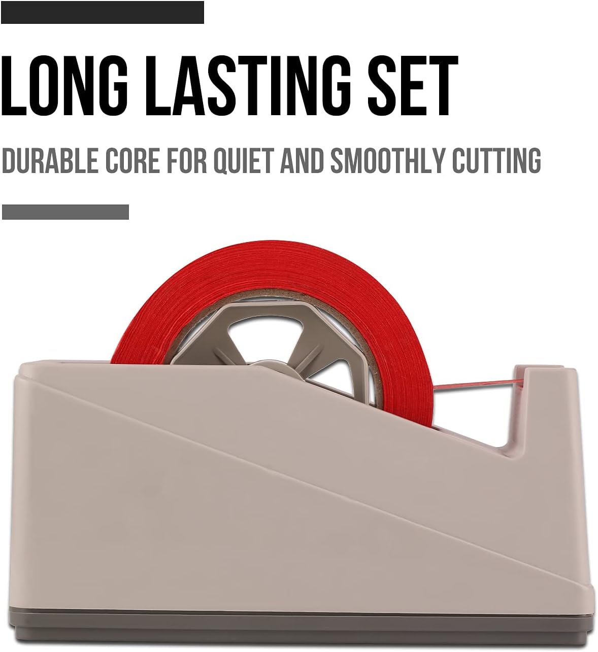 Lichamp 2-Pack Desktop Tape Dispenser Holder with 3-Inch Core - Organizer for Masking, Painters& Heat Transfer Tapes - Office & Craft Supplies Accessories