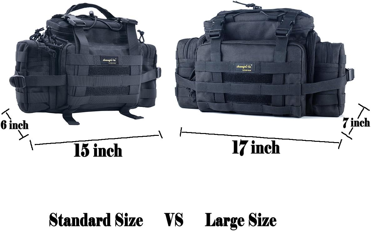 SHANGRI-LA Tactical Range Bag Outdoor Sling Backpack Hiking Fanny Waist Pack