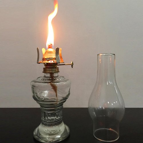 STOBAZA 2Pcs Oil Lamp Burner Replacement Kerosene Lamp Parts for Antique Hurricane Lantern - Brass
