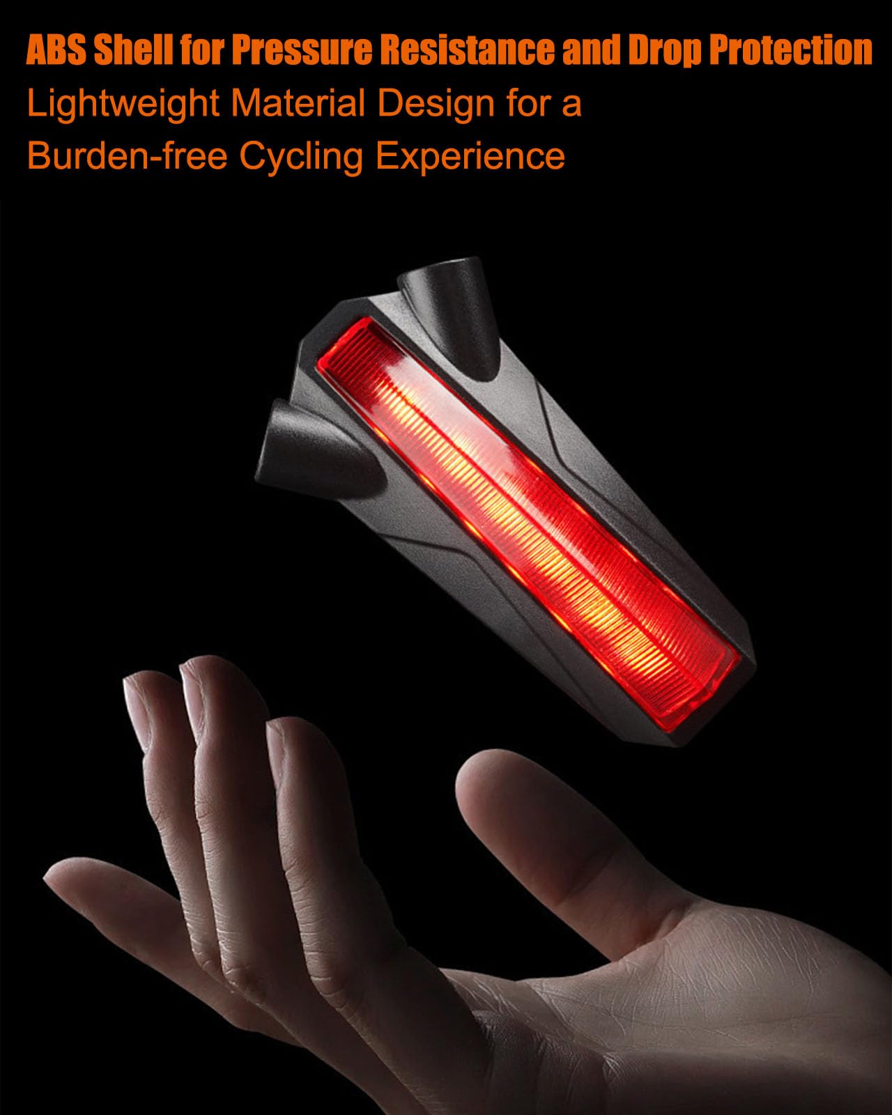 AOTULIGHT LED Bike Tail Lights Rechargeable for Night Riding Flash Lights Red Night Light Rear Bike Wheel Lights USB Light Bike Accessories Bicycle Logo Laser Projector Warning Light Taillights