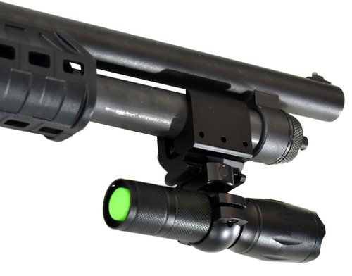 Trinity Tactical Flashlight with Mount for Winchester sxp Defender Pump 12 Gauge Single Rail Adapter Hunting Accessories.