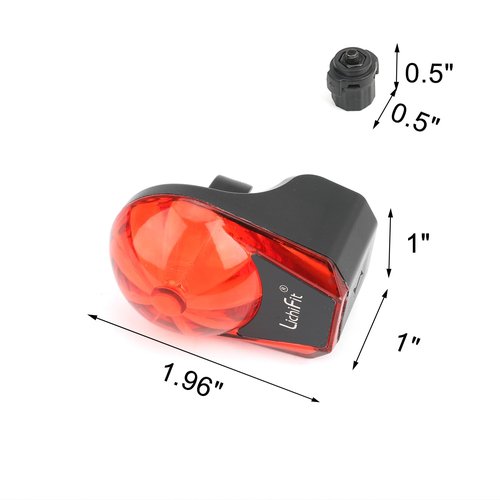 LICHIFIT Cycling Warning Light - Bicycle Wheel Fork Magnetic Induction Safety Tail Light