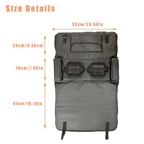 BZWKQA Tailgate Pad for Mountain Bike - Holds 2 Bikes, Truck Bed Bike Rack Pad with Tool Pockets, Universal Fit for Most Pickups