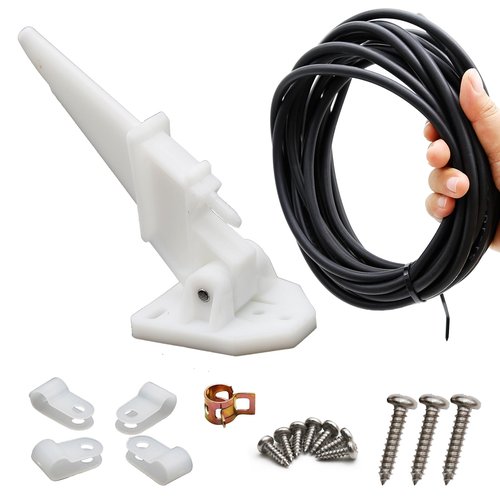 UOIENRT Marine Boat Speedometer Pitot Kit with 20 FT PVC Tubing Automatic Kick-up Tube Assembly Up to 80 MPH