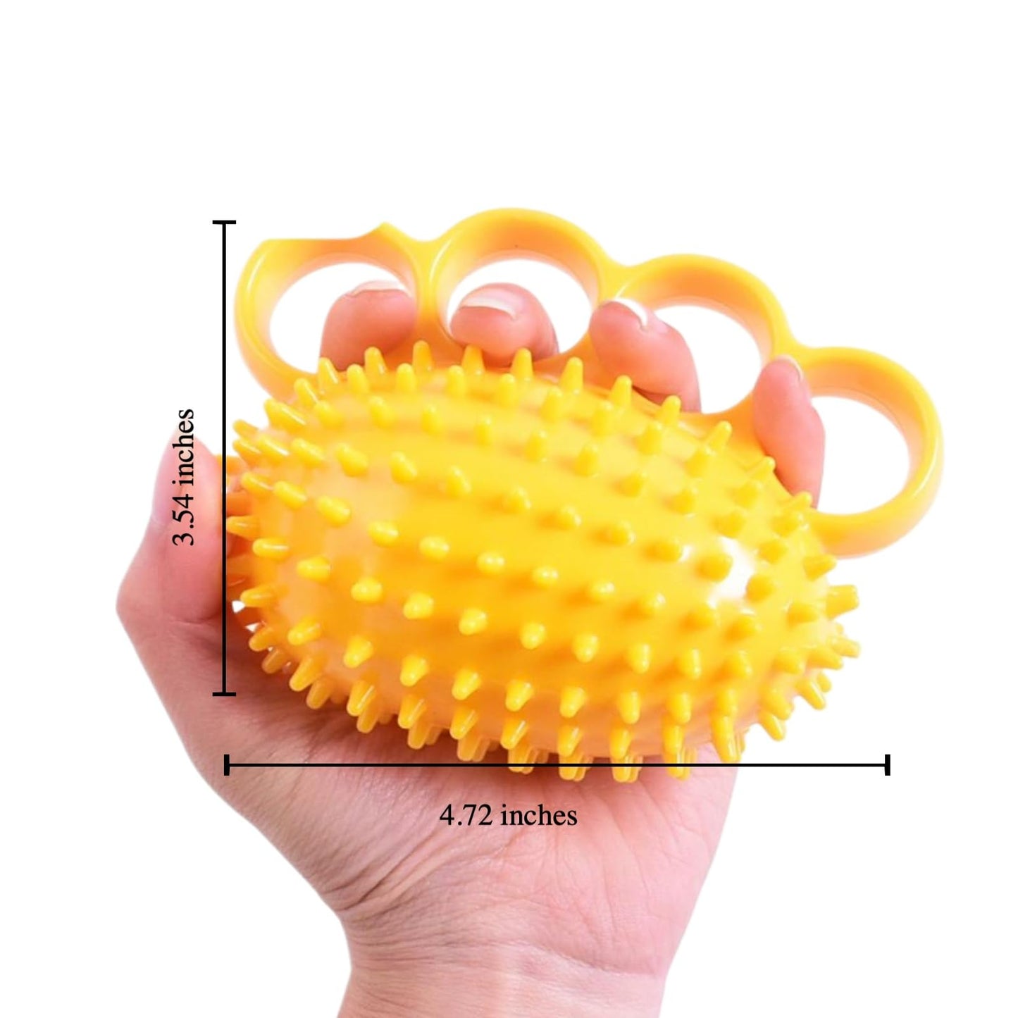 Hand Exercise Ball & Hand Grip Strengthener for Stress Relieve, Strength, Flexibility, Stroke Recovery, Arthritis, Anxiety, Physical Therapy and Muscle Massage as Rehabilitation Training Equipment, Set of 2