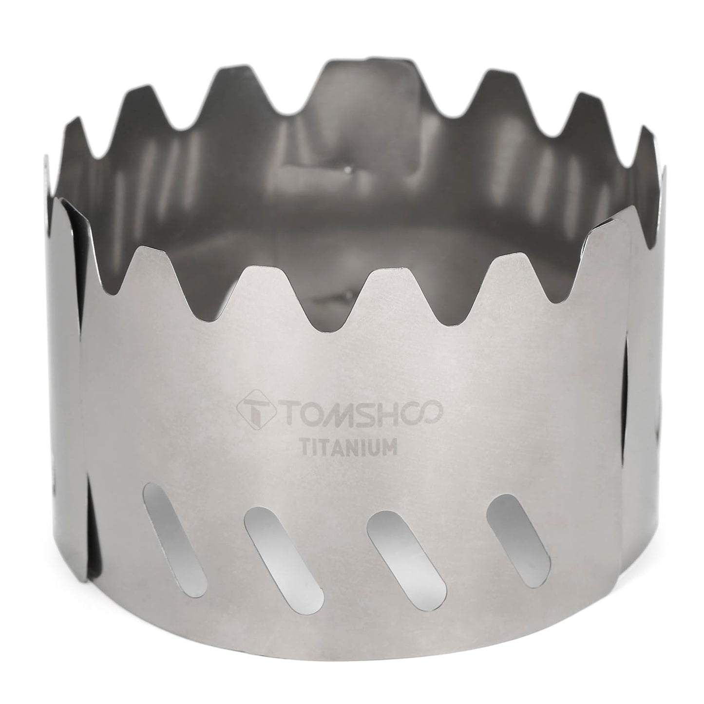 Funien Portable Outdoor Ultralight Titanium Stove Rack Stand Windscreen for Camping Hiking Backpacking