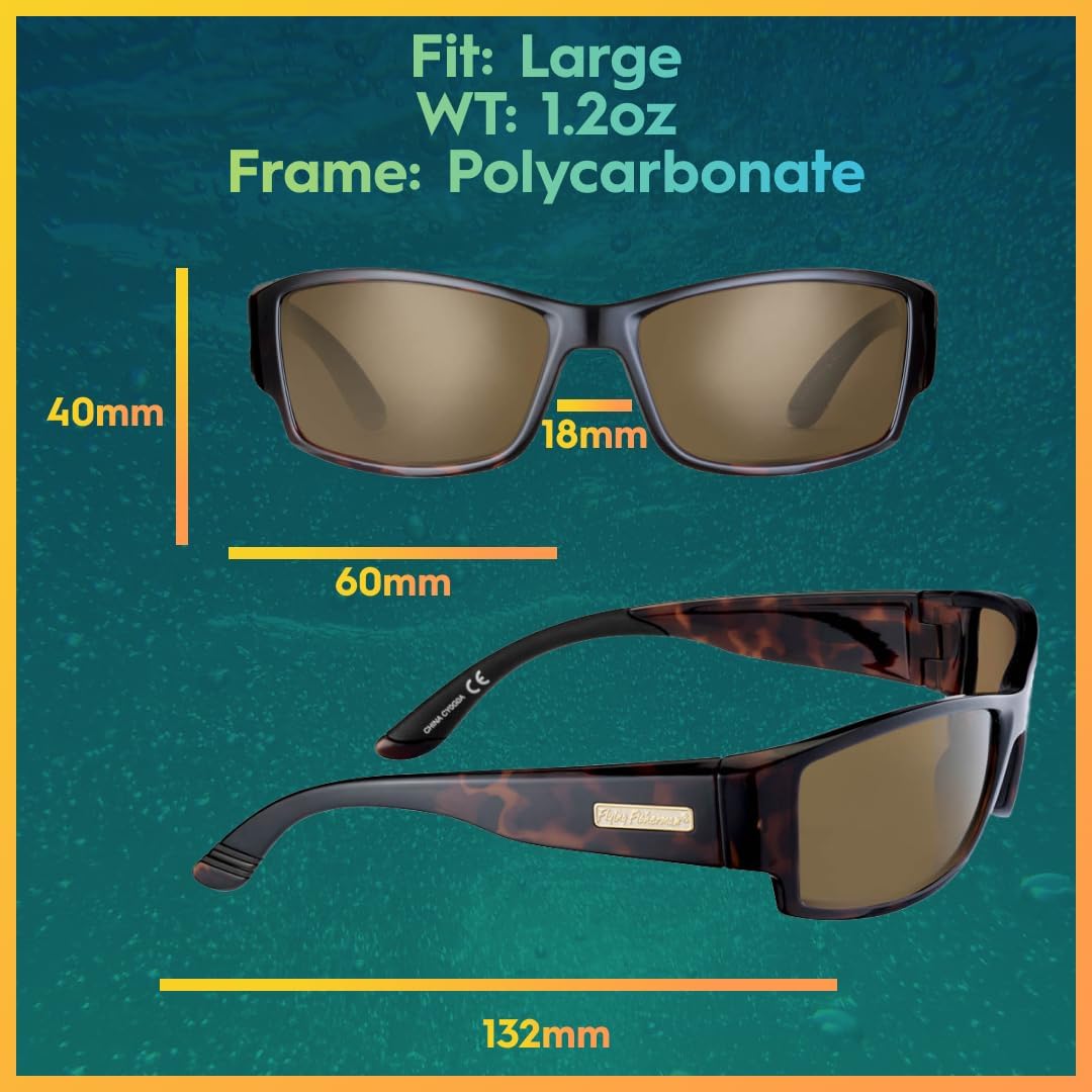 Flying Fisherman Razor Polarized Sunglasses with AcuTint UV Blocker for Fishing and Outdoor Sports