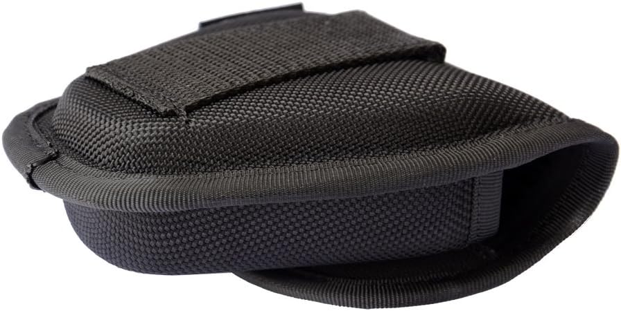 TTGTACTICAL Hidden Snap Handcuff Case Law Enforcement Military Standard Cuff Pouch with Belt Loop Black