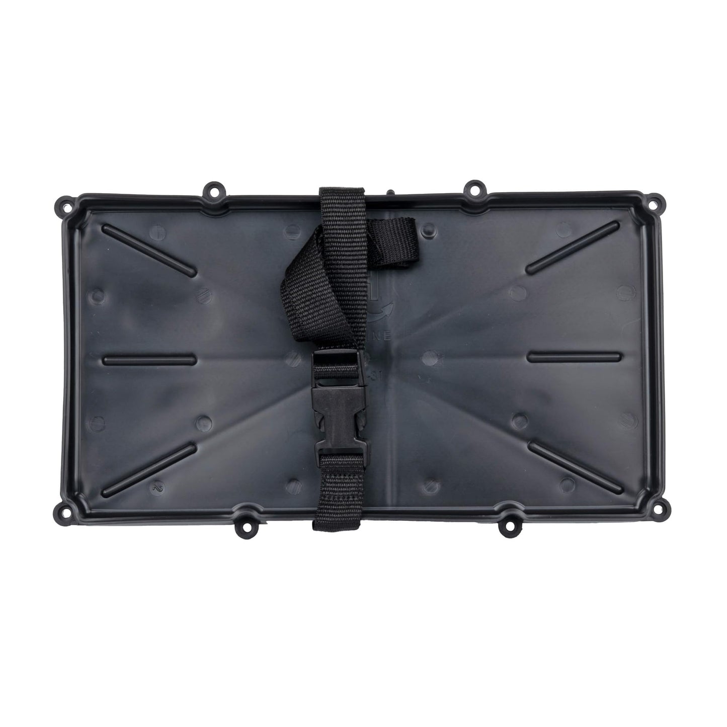 T-H Marine Narrow Battery Tray Holder - Space Saving Battery Storage Solution for Group 29 & 31 - NMMA Certified with Poly Strap & Quick Release Buckle - Ideal for Boats & RVs