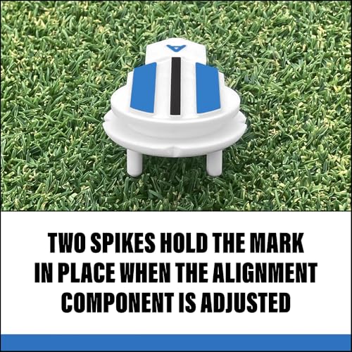 Putting Alignment Aid Tool - Golf Ball Marker with 360° Rotation - USGA Compliant - Variation 1