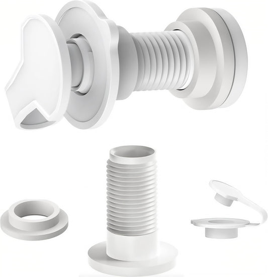 2 Packs Cooler Drain Plug Replacement for Coleman Coolers-1" Shaft Length Cooler Drain Plug Kit,Cooler Parts Accessories Fits Most Coolers