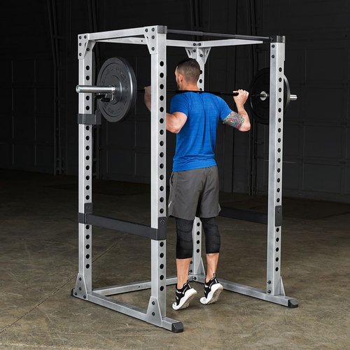 Heavy-Duty Body-Solid GPR378 Power Rack - Adjustable Squat Cage & Chin-Up Bar for Home Gym