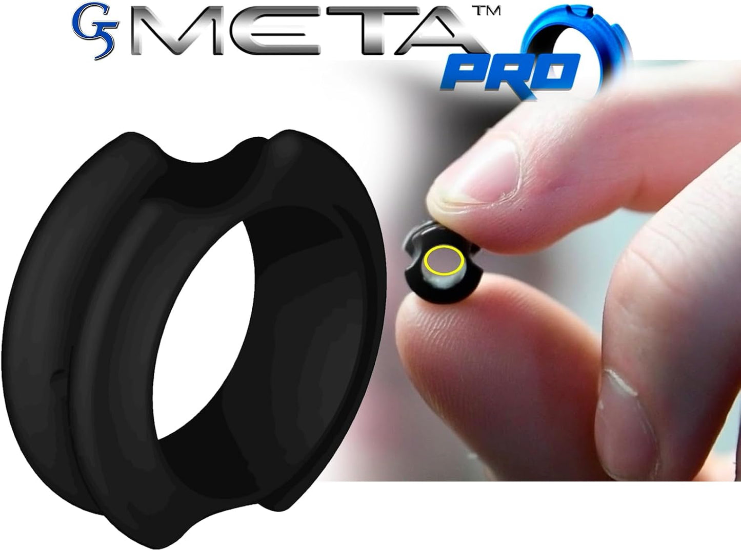 G5 Meta Pro Peep Sight, Anti-Glare Coated Lightweight Convex Interior String Groove Increased Field of View Target Precision Archery Bow Hunting Peep Sight