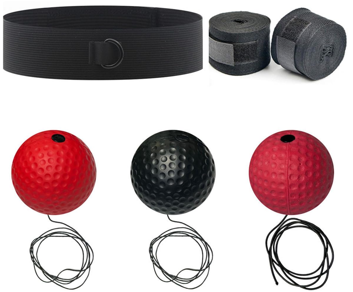 JCYOYO Boxing Reflex Ball, Boxing Training Ball, and MMA Speed Training are The Best Boxing Equipment Training for Adults/Children, Hand Eye Coordination, and Fitness