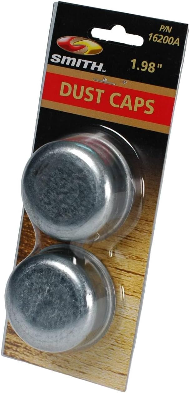 CE Smith - Trailer 16200A Dust Caps - Fit 1.98" Hub ID - Boating Hardware Replacement Parts - Silver