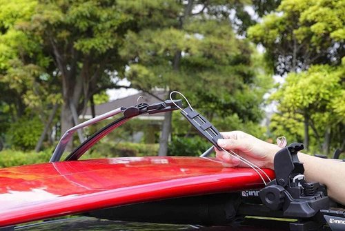 INNO INA446 Surf-Wind-Long Board Locking Roof Carrier w/Board Pads - Holds (1) Kayak or (1) Canoe or (2) SUP/Wind/Surf-Boards