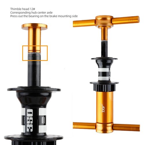 Premium Bike Hub Bearing Press & Removal Tool Kit - Compatible with DT Swiss EXP, DT350, XD, NOVATEC - MTB & Road Bicycle Repair Tools
