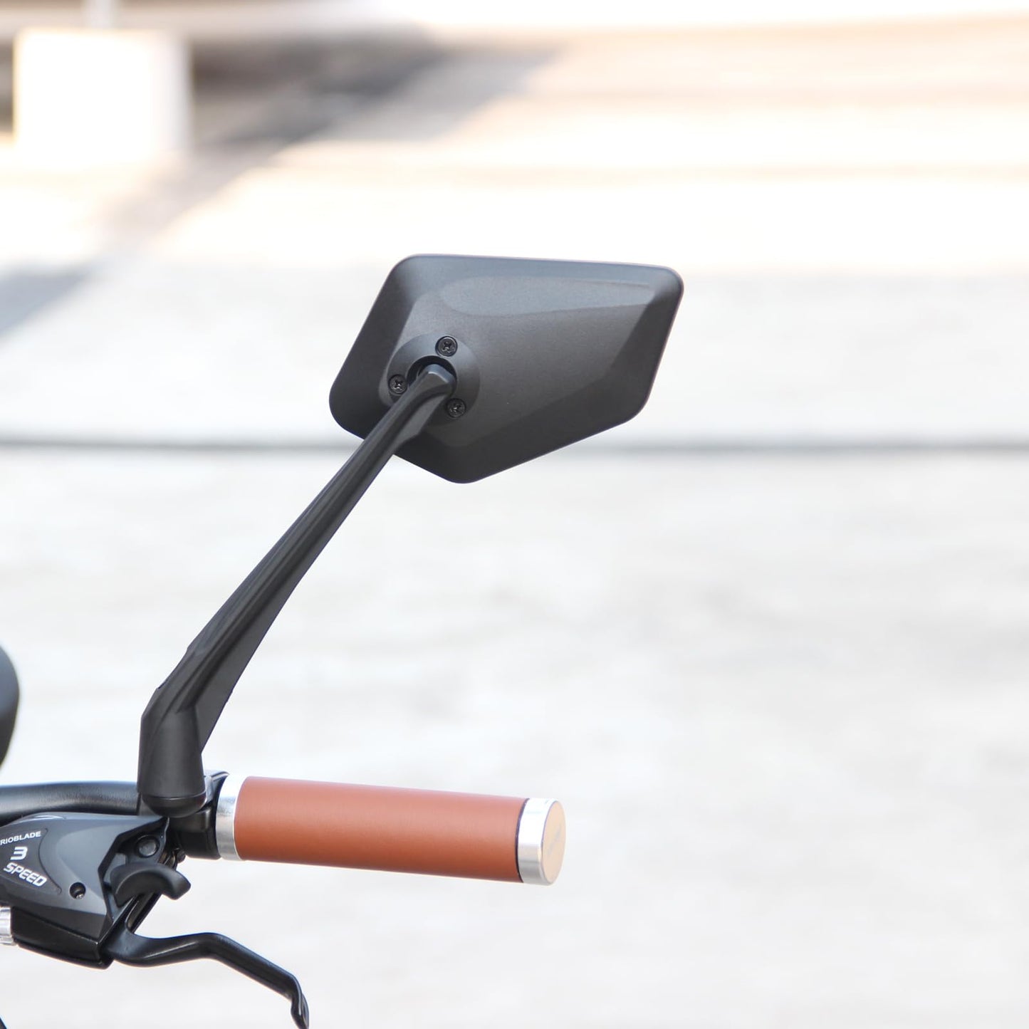 DRCKHROS Bike Mirror Handlebar Mount E-bikes Bicycle Mirrors, Anti-Shake 360° Rotatable High-Definition Shockproof Explosion-Proof Wide-angle Rear View Convex Mirror for bike bicycle ebike
