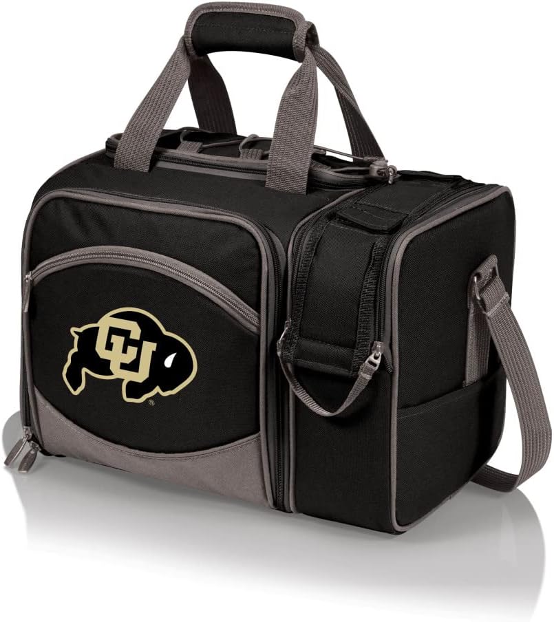 NCAA Malibu Cooler Picnic Basket - Insulated Tote with Complete Picnic Set