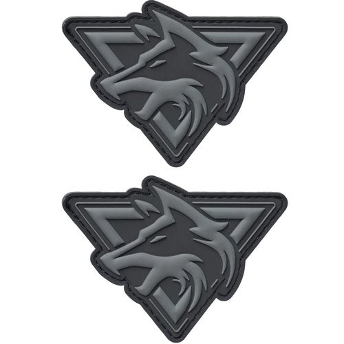 WYNEX Morale Patch of Wolf, Tactical Patch PVC Loop and Hook Patches 3D Morale Applique for Backpacks Caps Vest Tactical Gears -2 Pcs