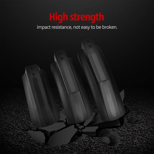Kuuleyn Fat Bike Fenders, Bike Mud Guard, Bike Mudguard Set, Bicycle Front Back Rear Tire Mud Guard Kit Quick Release Bike Mudguard Mountain Bike Fender for Outdoor Cycling