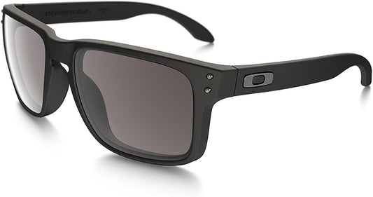 Oakley Holbrook Sunglasses 57MM Matte Black Frame/Warm Grey Lens