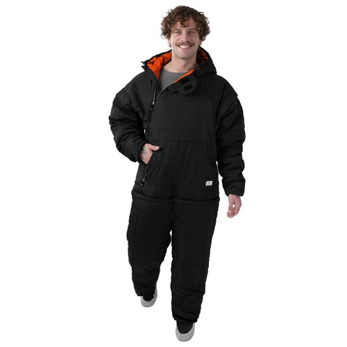 Selk'bag SWYTCH Lite Wearable Sleeping Bag & Jacket | 2-in-1 Convertible, Lightweight, Eco-Friendly for Camping, Travel, Festivals & Everyday Use | Temp Rated 40°F (Cobre Black, Large)
