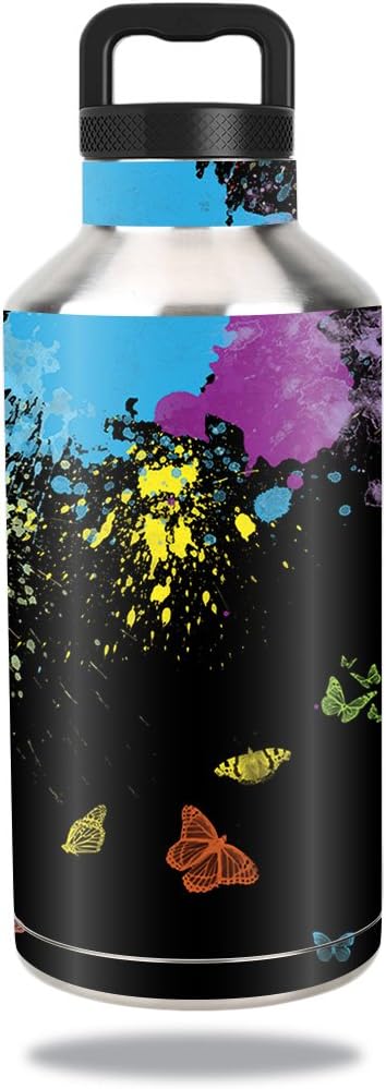 MightySkins Skin Compatible with Ozark Trail Water Bottle 64 oz wrap Cover Sticker Skins Rainbow Explosion