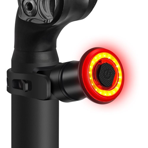 BOLANY Bike Light - Smart Brake Sensing Round Seatpost Taillight | 100 Lumens, 7 Modes, Waterproof, Long Battery Life | Cycling Safety Rear Lights for Night Ride