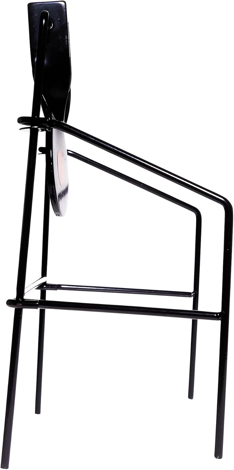 EZ Aim Metallic Triple Spinner Target System, Rimfire .22 Cal. and Air Guns, Shooting Target 12"W x 13"H, Black/Red