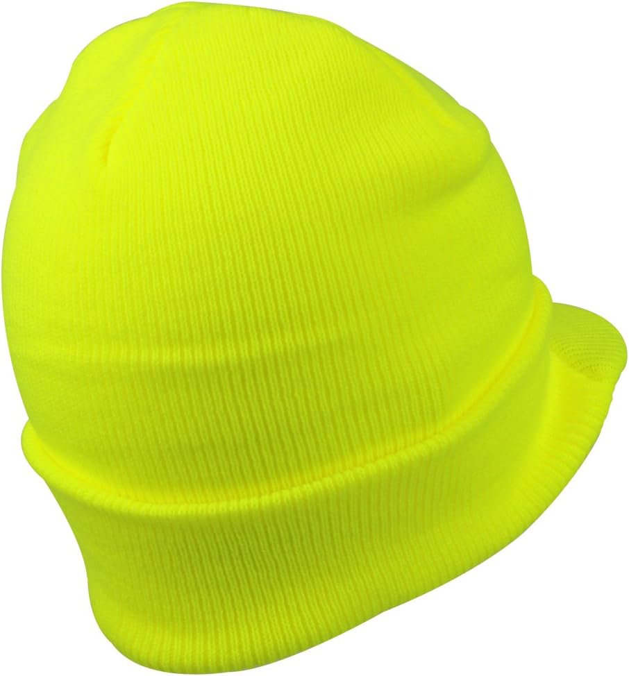 Armycrew Neon Snug Fit Knitted Beanie Visor Cap