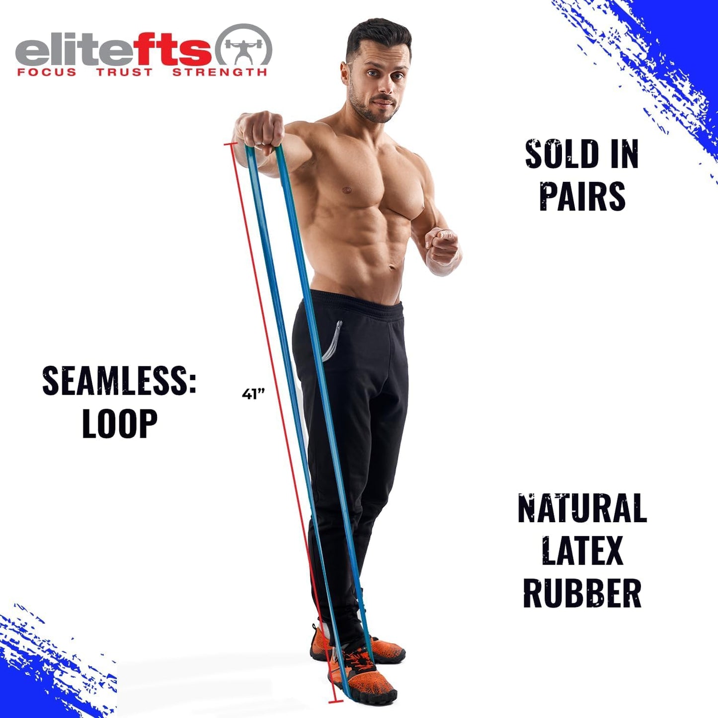 Pro Resistance Band for Core Stability & Flexibility - EliteFTS Portable & Joint-Friendly