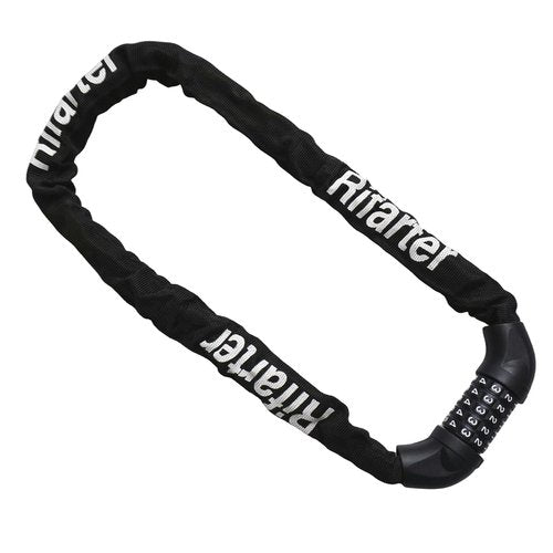 Rifarter Bike Lock Chain, 5 Digit Combination Heavy Duty Anti-Theft Bicycle Chain Lock, 3.2 Feet Long Security Resettable Bike Locks for Road, Mountain Bike, Scooter, Door, Gate, Fence, Black