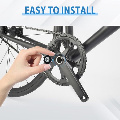 SATUY Bike Hex Crank Arm Fixing Bolts with Caps, 8mm Metal Bicycle Crank Allen Key Bolt Screws for Bicycle Square Cranksets and Bottom Brackets (4 Pcs)