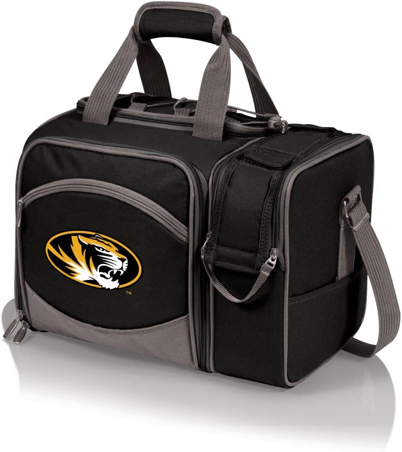 NCAA Malibu Cooler Picnic Basket - Insulated Tote with Complete Picnic Set