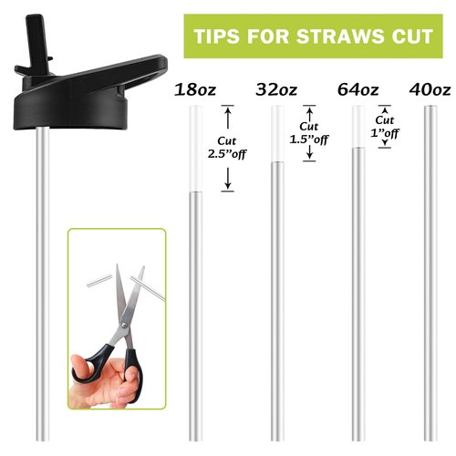 XccMe Straw Lid for Hydro Flask Wide Mouth,2Pack Replacement Lids with Straws for Wide Mouth 12,16,18,22,32,40,64oz Water Bottles,Sport Bottle Lids Accessories with Handle (straw lid2)