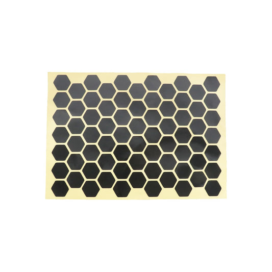eMagTech 72pcs High Visibility Reflective Stickers Kit Honeycomb Kit Decals Reflector Universal Safety Decals for Car Bike Motorcycles Helmets Black
