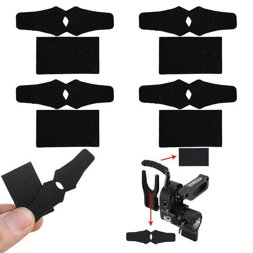 PESSILIN Arrow Rest Sticker, Anti-Slip Archery Sticker Compound Bow Drop Away Arrow Rest Felt Tape 4 Sets