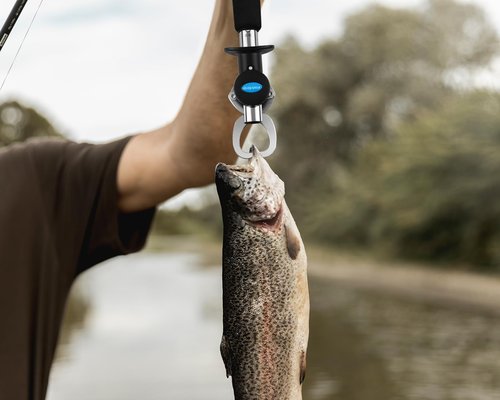YCConcept Fish Gripper with Retractable Fish Measuring Tape Fish Lip Gripper with Scale for Fishing