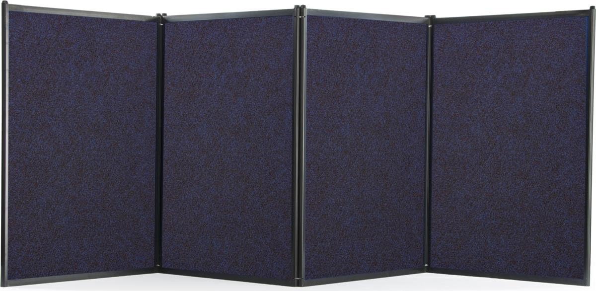Trade Show Presentation Board, 4 Panels, 96.5"W x 36.5"H, Double Sided, Comes with or Without Lights