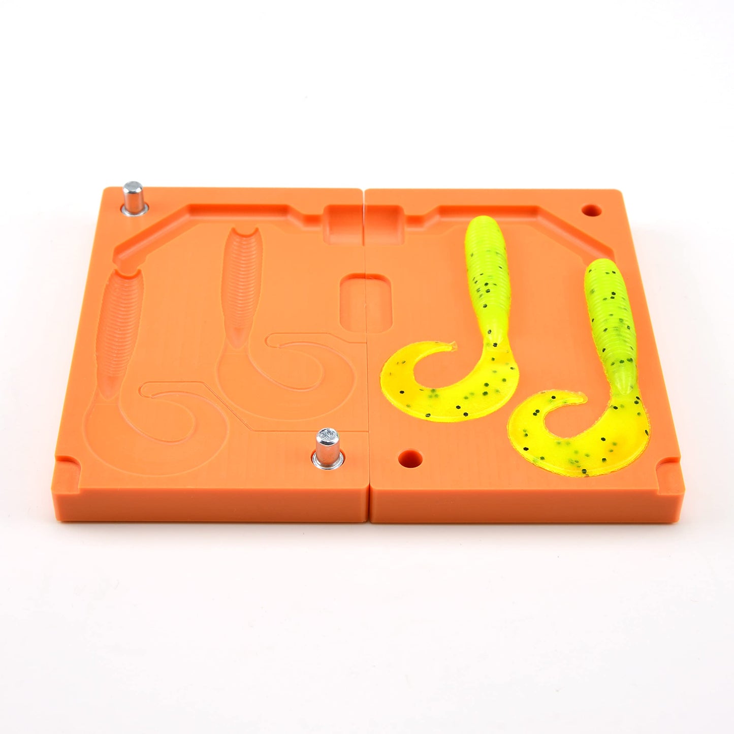 Soft Plastiс Mold Lure Making Injection Molds Fishing Lures Two Cavity Single Tail Grub 4''