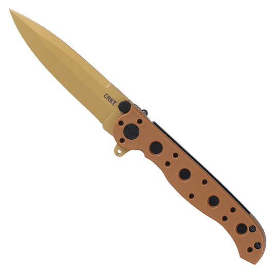 CRKT M16-01DZ Everyday Carry Folding Knife: Spear Point with D2 Steel Blade, Glass-Reinforced Nylon Handle, Liner Lock, M16-01DZ